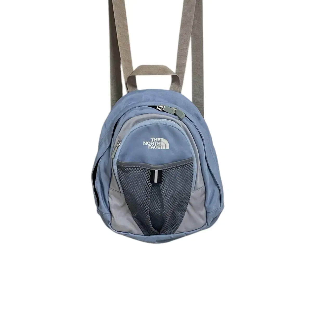 The north face sky blue mini backpack